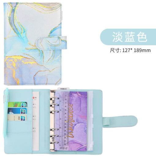 A6 marble PU planner cover wholesale