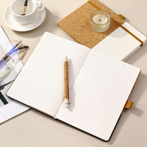 custom cork notebook for business gift