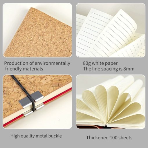 cork cover notebook for travel