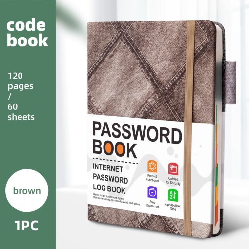 password address book with category tabs