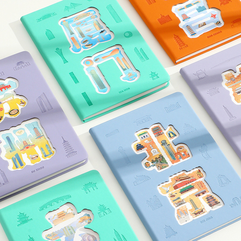 Laser out notebook Customizable Cut-Out Notebook for Branding