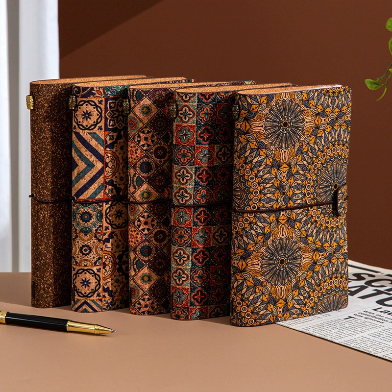 In Stock Bohemian Journal boho cork notebook bulk