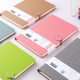A5 notebook with fabric PU